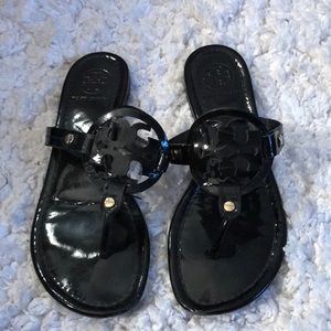 Gently used Tory Burch patent leather sandals